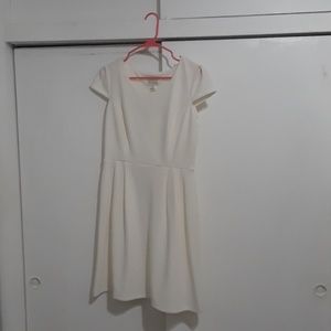 White plain mini dresd